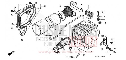 AIR CLEANER (1) CG125W de 1998